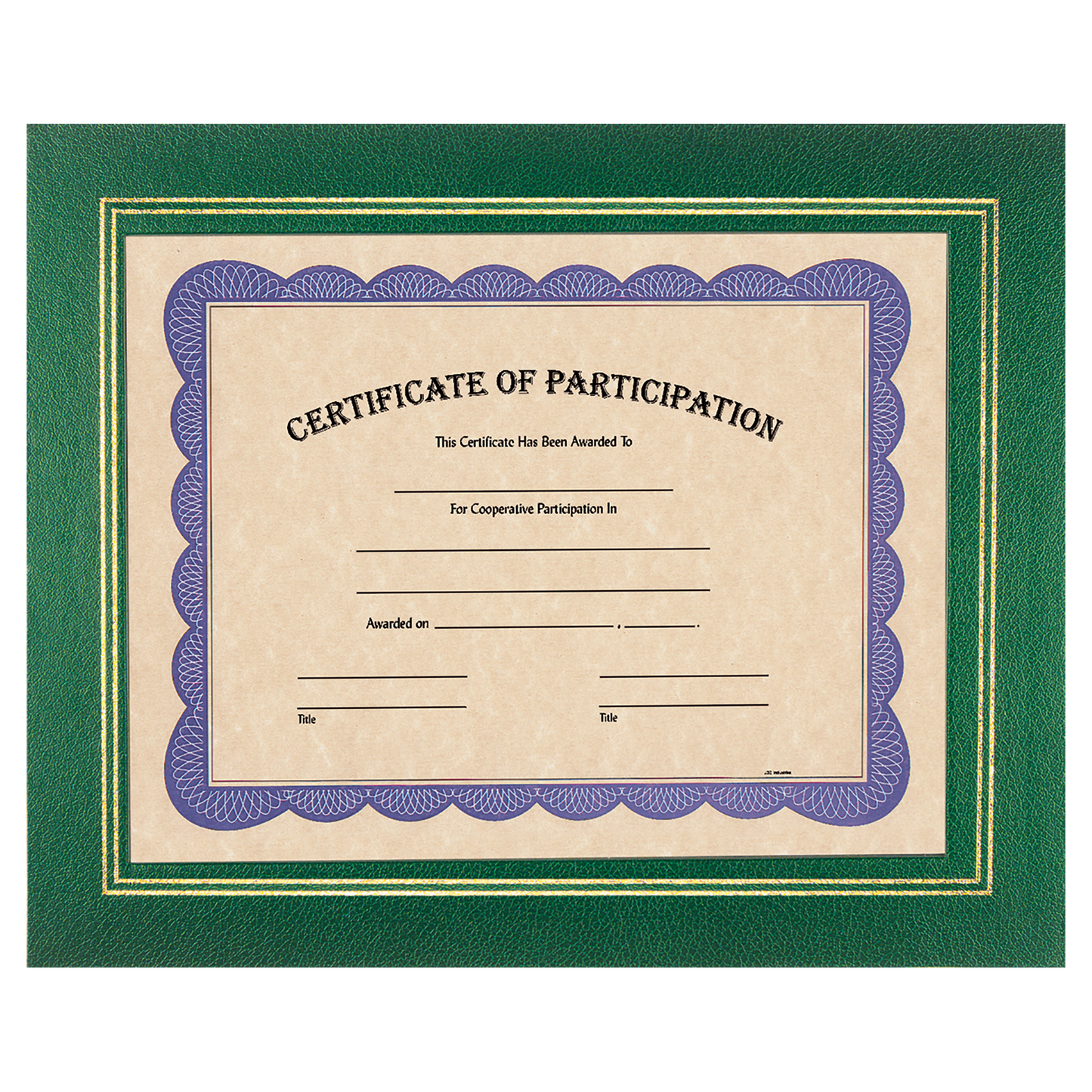 Certificate Holder with Clear Plastic Cover