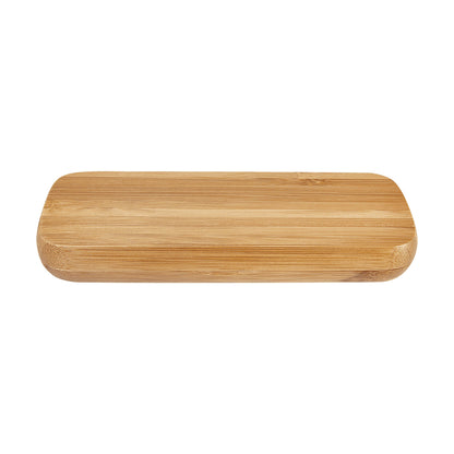 Custom Bamboo Pen Case (Case only, pen not included) (6 3/4" x 2 1/8") — alternate angle, custom-engraved by Echipmunk Winnipeg