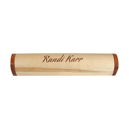 Custom Maple Pen Case (Case only, pen not included) (6 7/8" x 1 3/16") — alternate angle, custom-engraved by Echipmunk Winnipeg