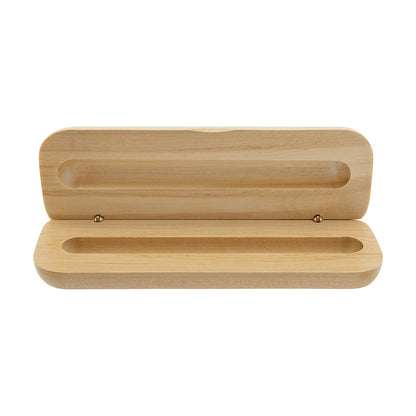 Custom Maple Pen Case (Case Only, pen not included) (6 3/4" x 2 1/8") — main, custom-engraved by Echipmunk Winnipeg