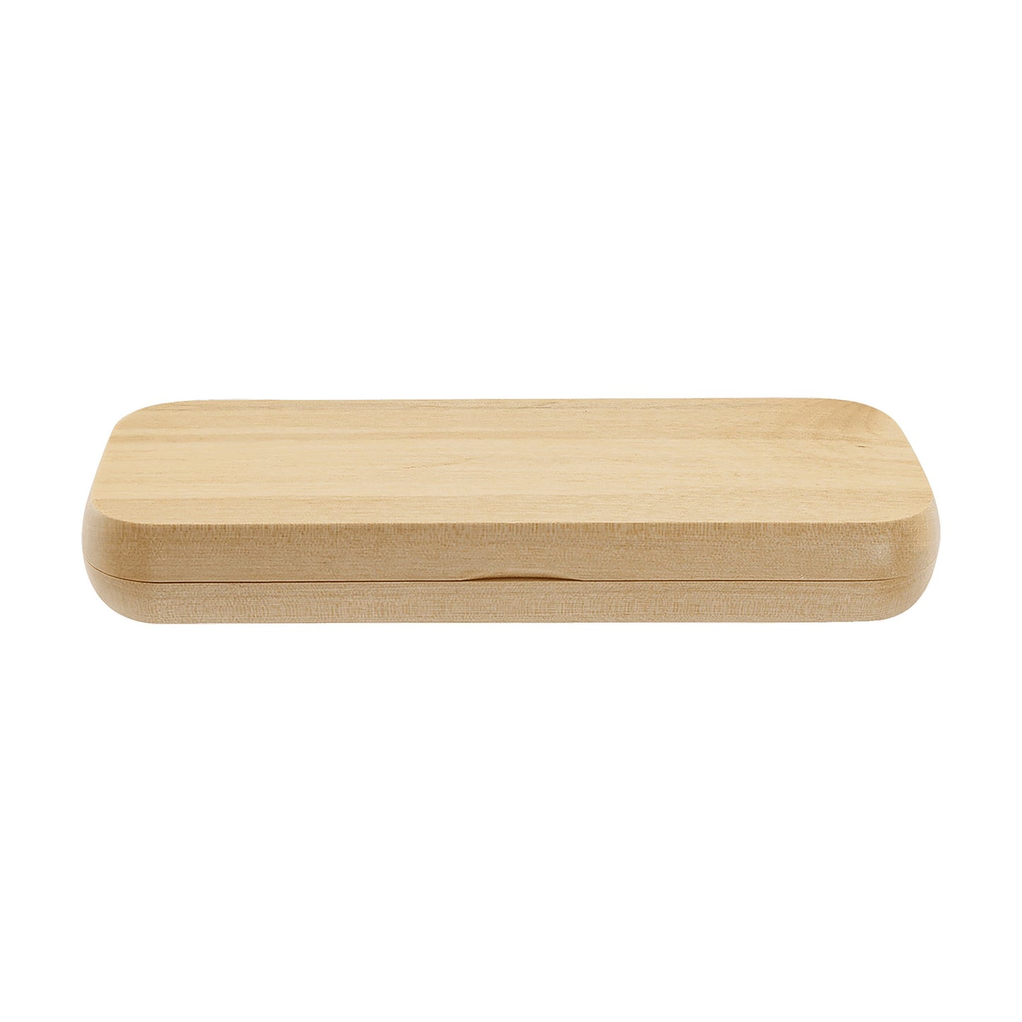 Custom Maple Pen Case (Case Only, pen not included) (6 3/4" x 2 1/8") — alternate angle, custom-engraved by Echipmunk Winnipeg