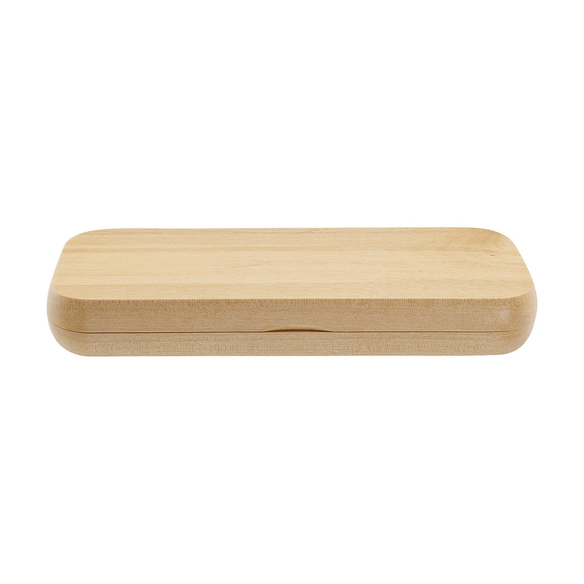 Custom Maple Pen Case (Case Only, pen not included) (6 3/4" x 2 1/8") — alternate angle, custom-engraved by Echipmunk Winnipeg