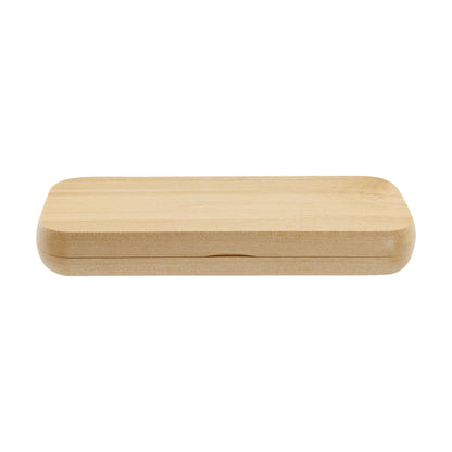 Custom Maple Pen Case (Case Only, pen not included) (6 3/4" x 2 1/8") — alternate angle, custom-engraved by Echipmunk Winnipeg