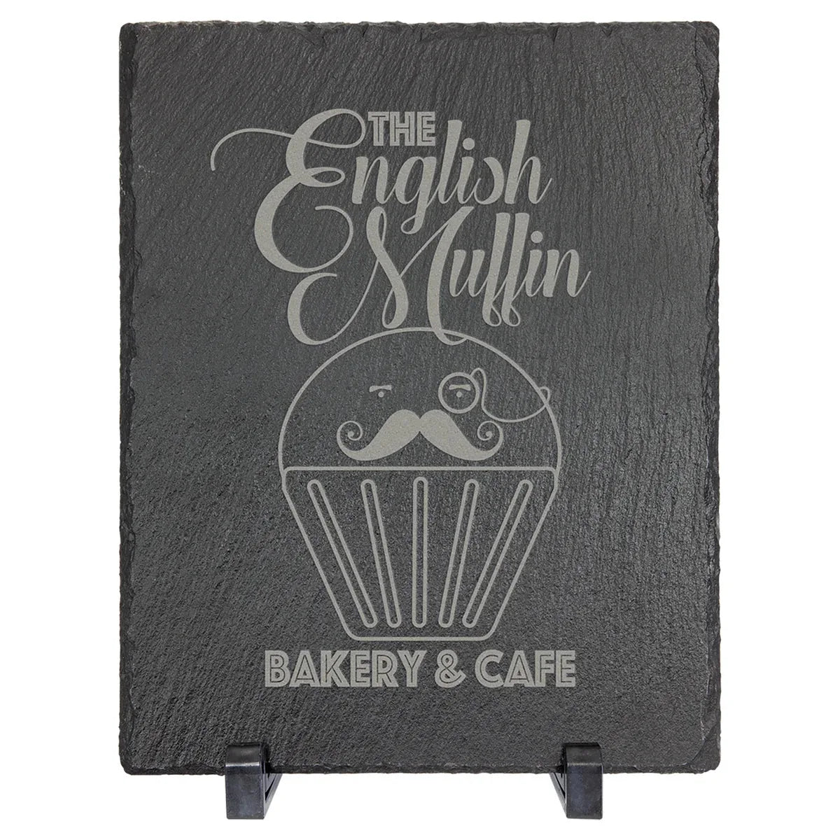 9" x 7" Rectangle Slate Decor with Plastic Feet