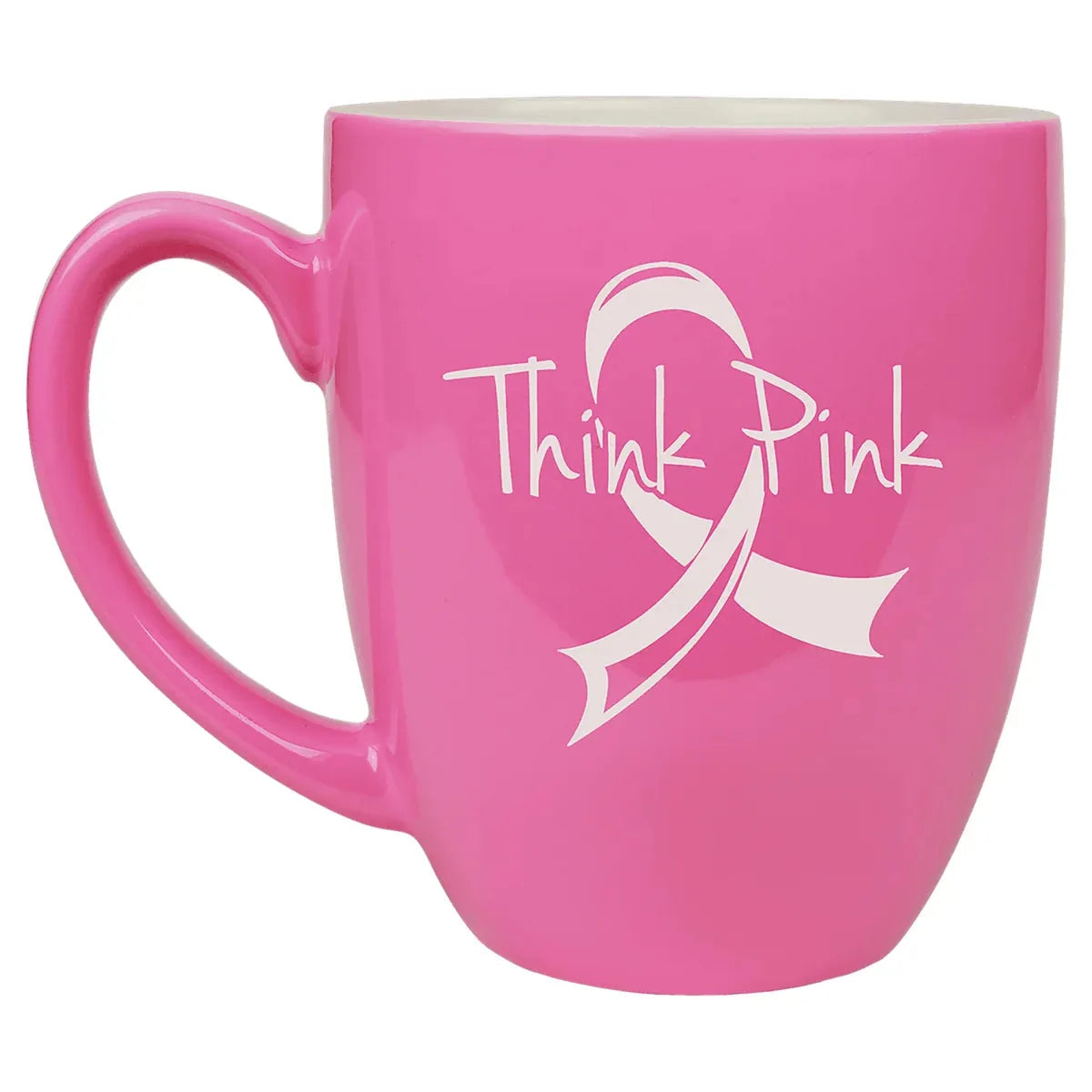 Pink 16 oz. Ceramic Bistro LazerMug