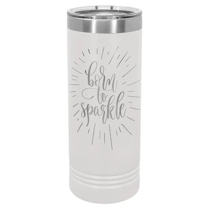 White Polar Camel 22 oz. Skinny Tumbler with Slider Lid