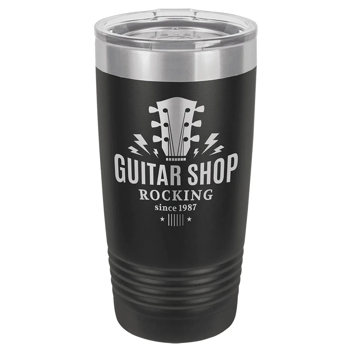 Black Polar Camel 20 oz. Ringneck Tumbler with Logo Lid