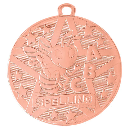Bronze 2" Superstar Spelling Medal