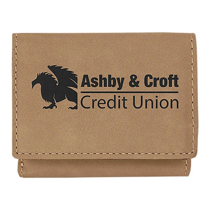 3" x 4" Laserable Leatherette Trifold Wallet — Custom Laser Engraved | Personalized - Image 7