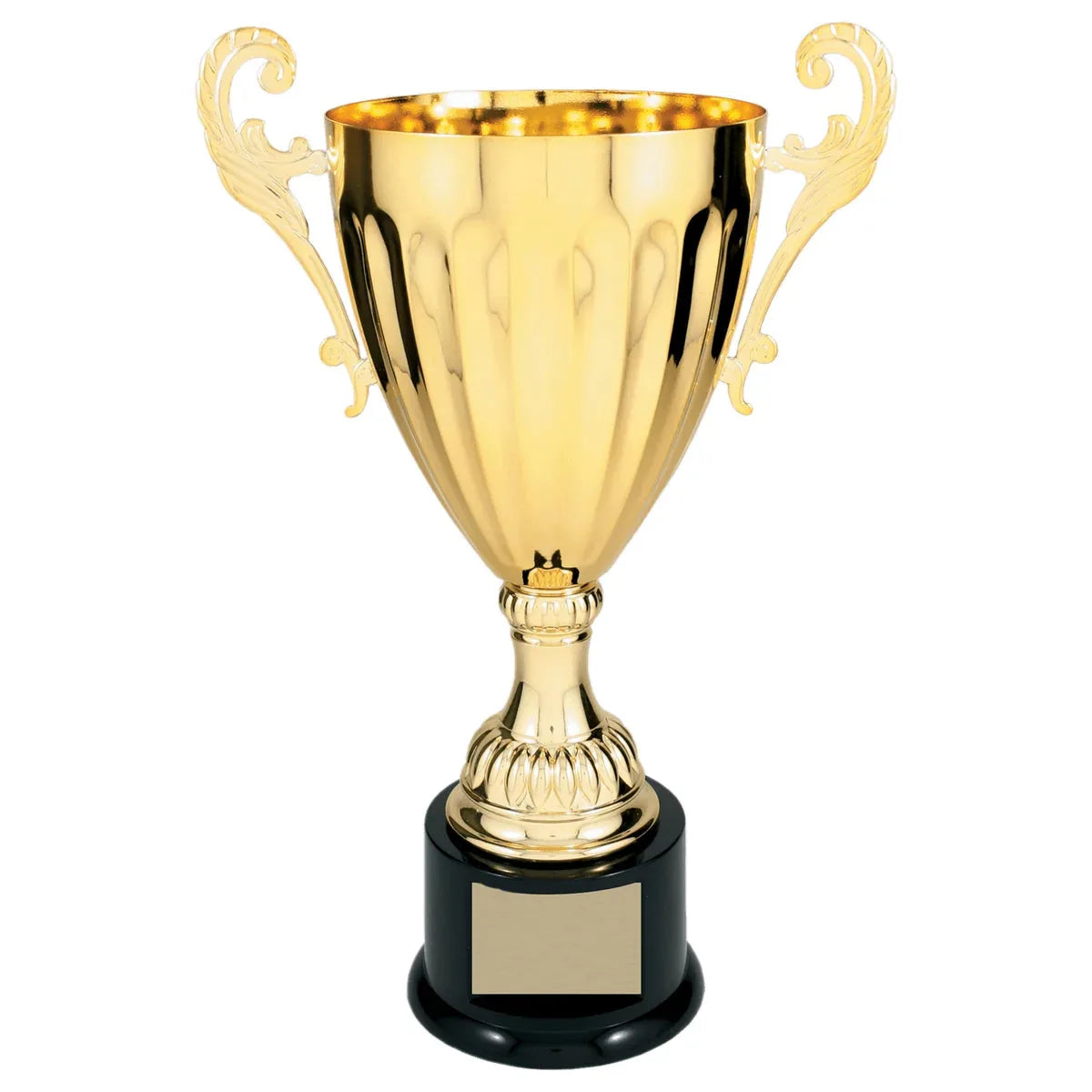 Silver/Gold Metal Cup Trophy 13 1/4" — Custom Engraved | Fully Assembled & Boxed