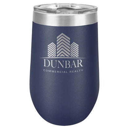 Navy Blue Polar Camel 16 oz. Vacuum Insulated Stemless Tumbler with Lid