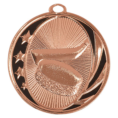 Bright Bronze 2" Hockey Laserable MidNite Star Medal