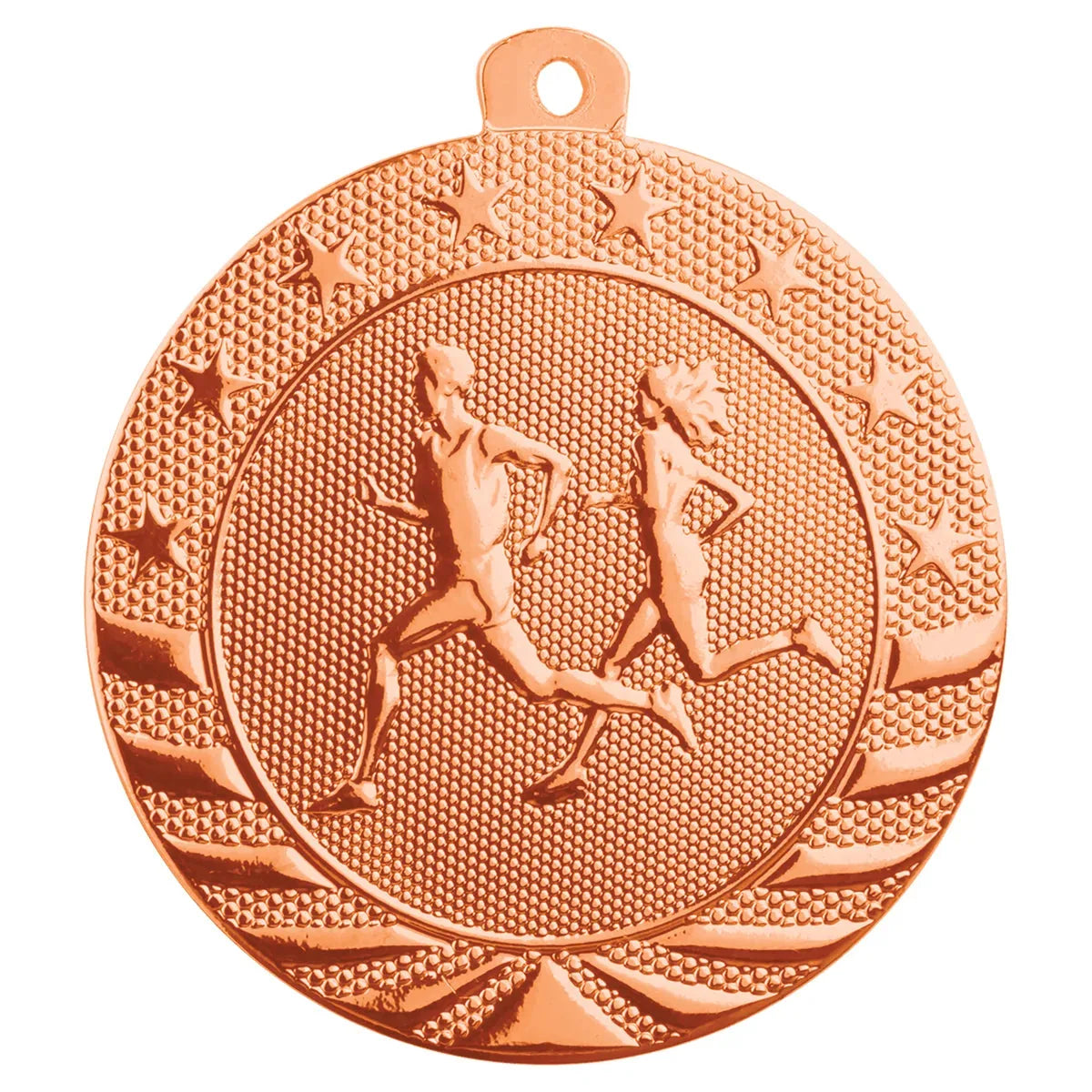 Bright Bronze 2" Cross Country Starbrite Medal