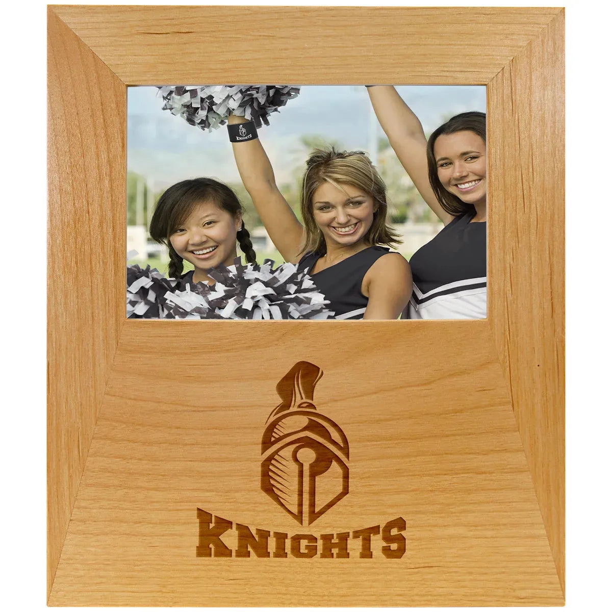 Genuine Red Alder 4"x 6" Picture Frame with 4 1/2" x 8" Engraving Area