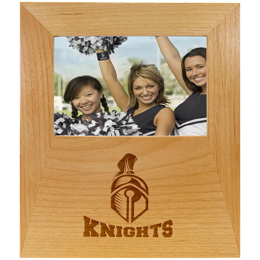 Genuine Red Alder 4"x 6" Picture Frame with 4 1/2" x 8" Engraving Area