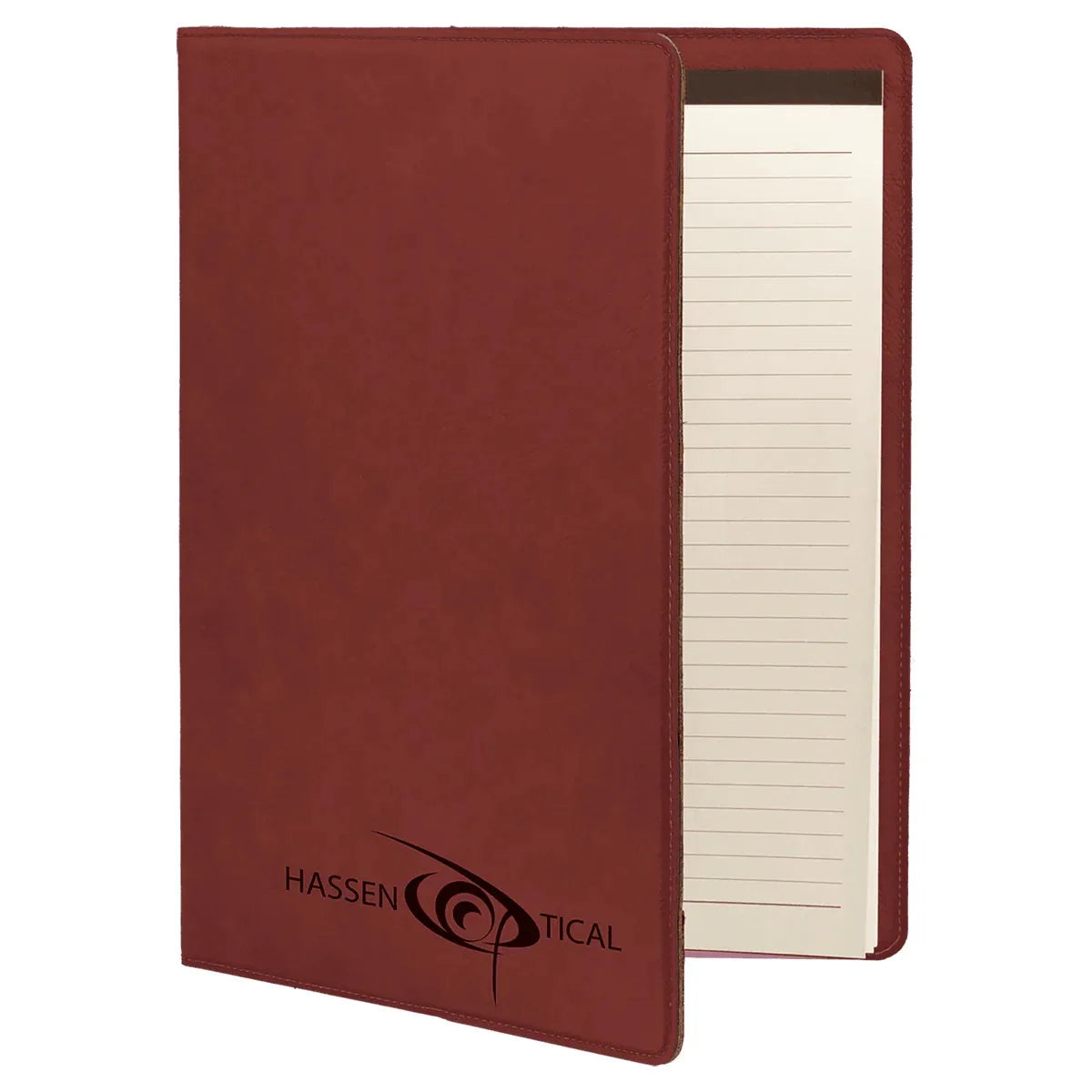 Rose 7" x 9" Laserable Leatherette Small Portfolio with Notepad