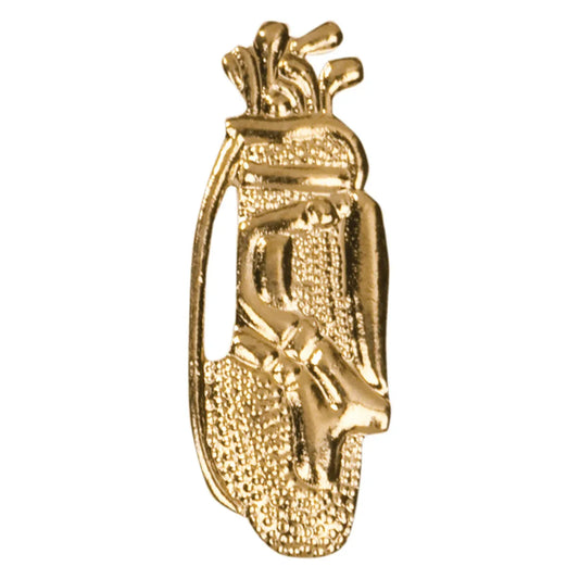Gold Golf Bag Metal Chenille Letter Insignia