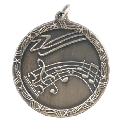 Shooting Star 1 3/4" Medal — Custom Engraved & UV Printed | Gold, Silver & Bronze
