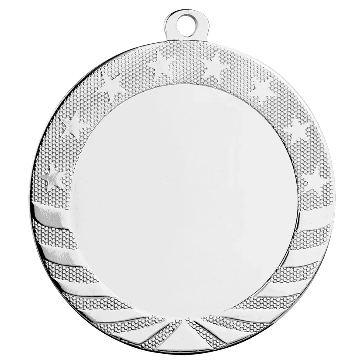Bright Silver 2 3/4" 2" Insert Holder Starbrite Medal