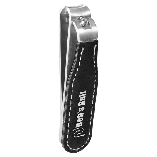 Black/Silver Laserable Leatherette Nail Clipper