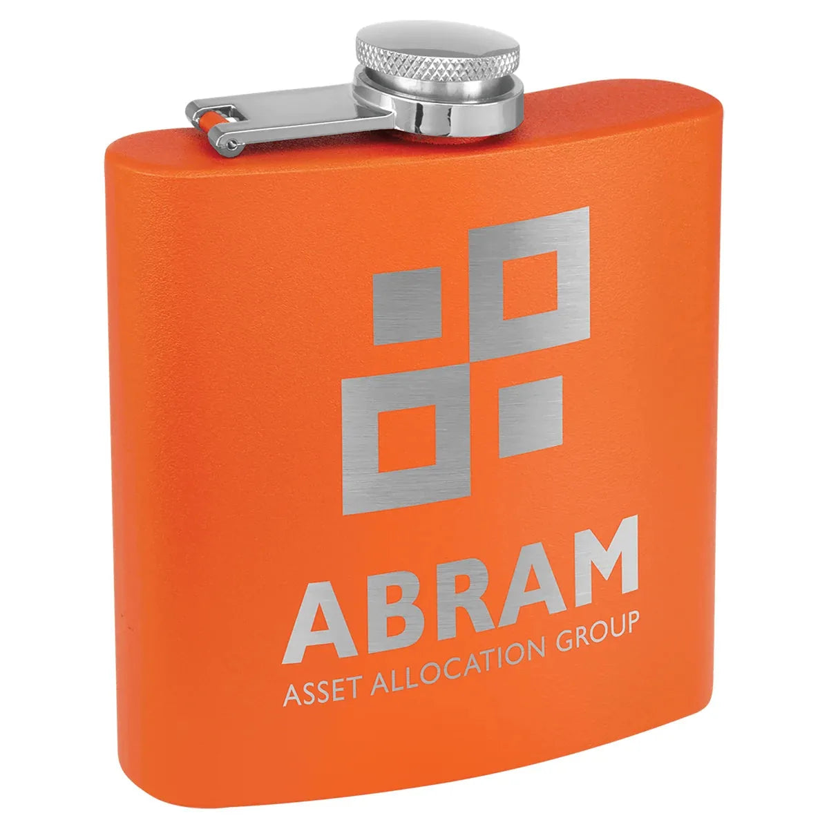 Matte Orange Stainless Steel 6 oz. Flask