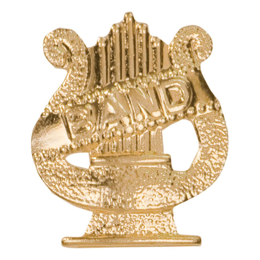 Gold Band Metal Chenille Letter Insignia