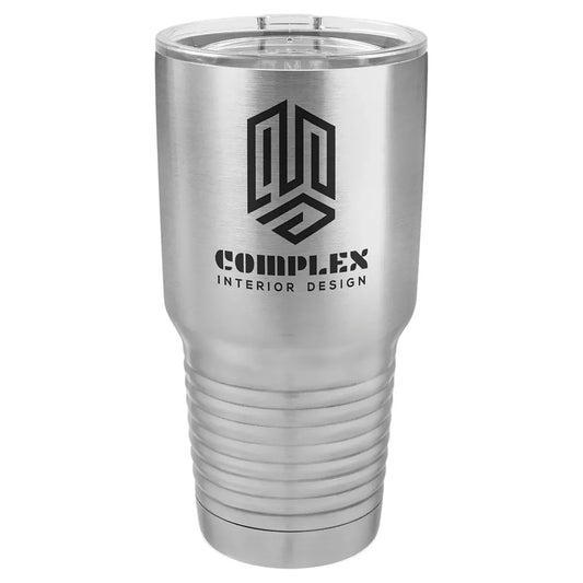 Stainless Steel Polar Camel 30 oz. Ringneck Tumbler with Logo Lid
