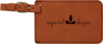 Rawhide 4 1/4" x 2 3/4" Laserable Leatherette Luggage Tag