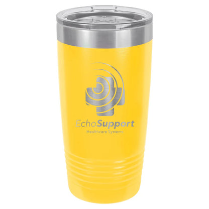 Yellow Polar Camel 20 oz. Ringneck Tumbler with Logo Lid