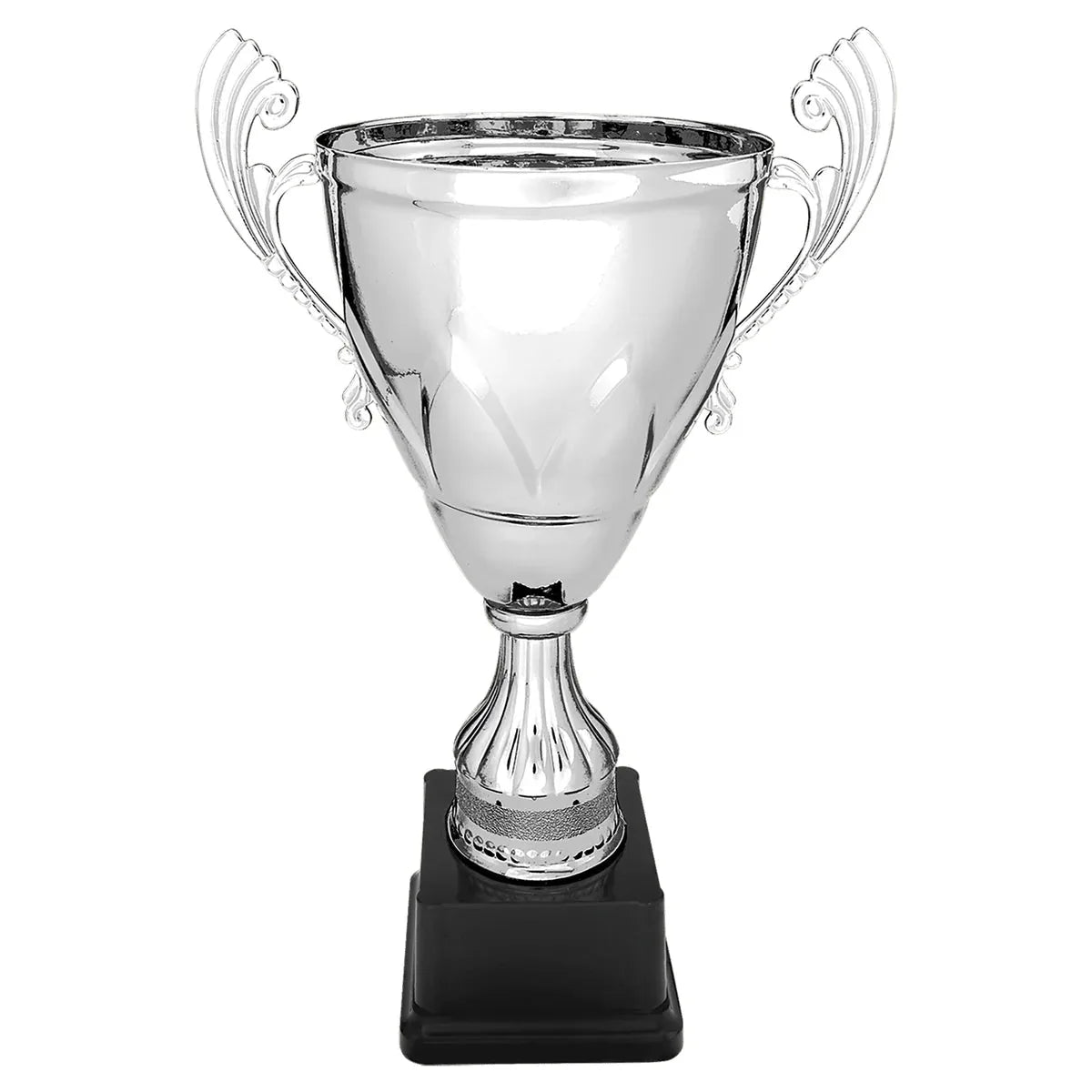 Silver 13" Completed Metal Cup on Plastic Base