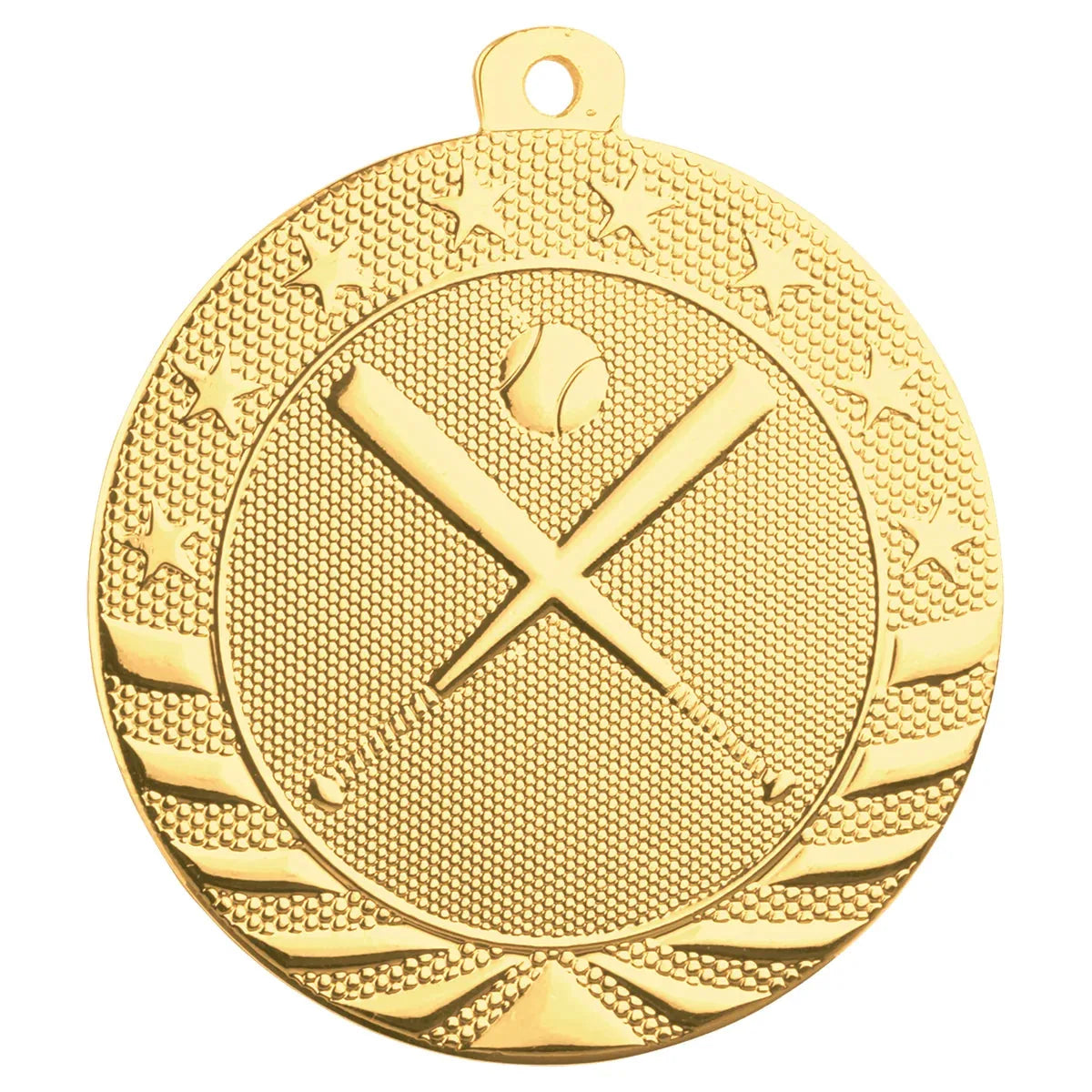 Bright Gold 2" Baseball/Softball Starbrite Medal