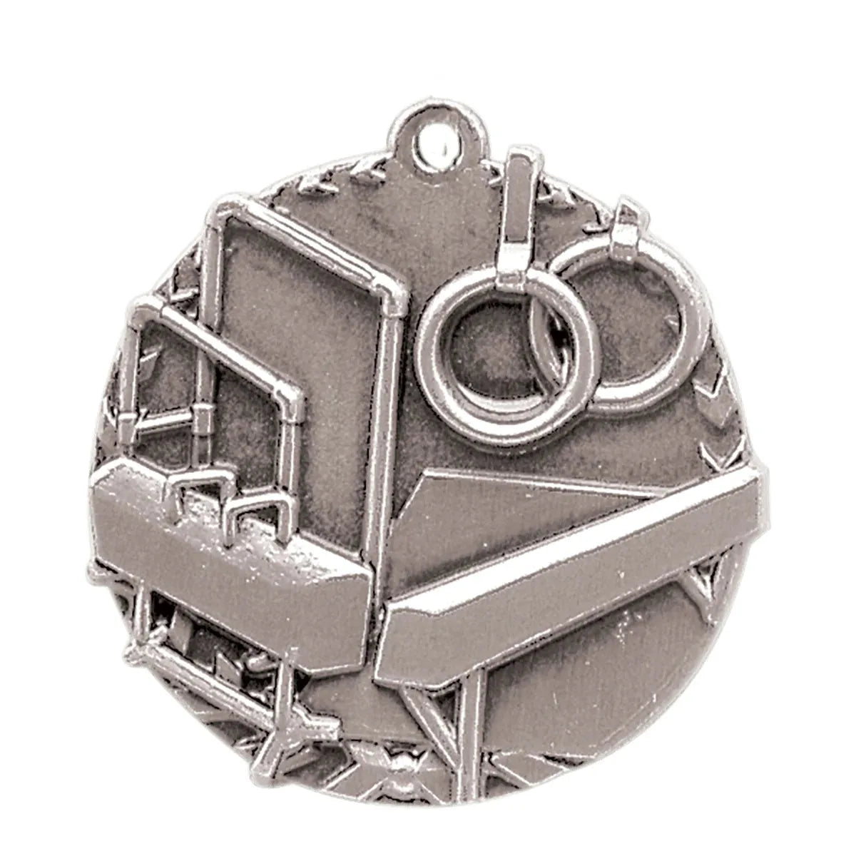 Antique Silver 1 3/4" Gymnastics Millennium Medal