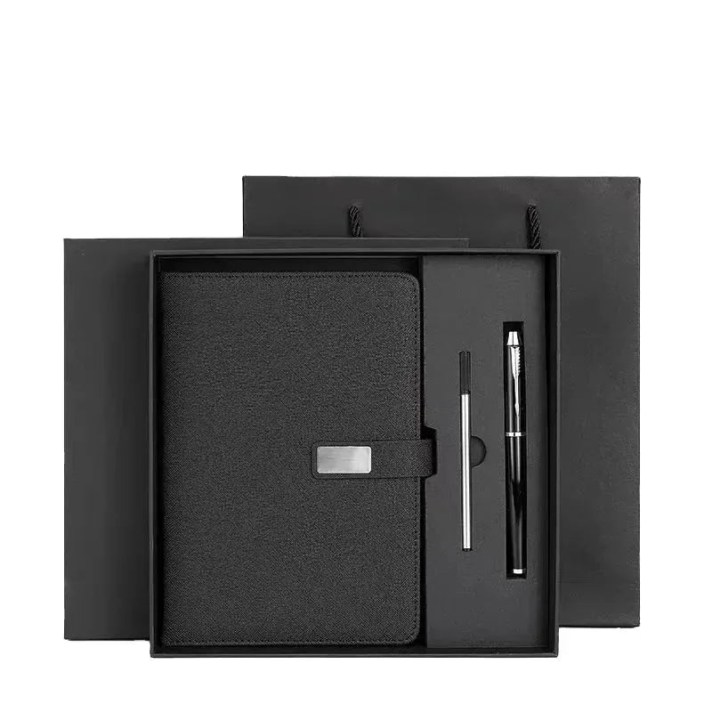 2025 New Arrivals Custom A5 Notebook Gift Set Elastic Strap Pen Holder PU Leather Printed Logo Diary Notepad Trending Products — Custom Engraved Pen | Branded Stationery - Image 1