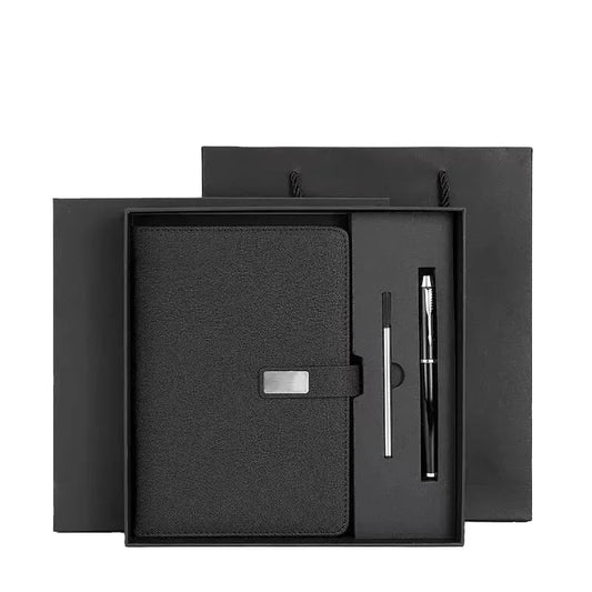 2025 New Arrivals Custom A5 Notebook Gift Set Elastic Strap Pen Holder PU Leather Printed Logo Diary Notepad Trending Products — Custom Engraved Pen | Branded Stationery - Image 1