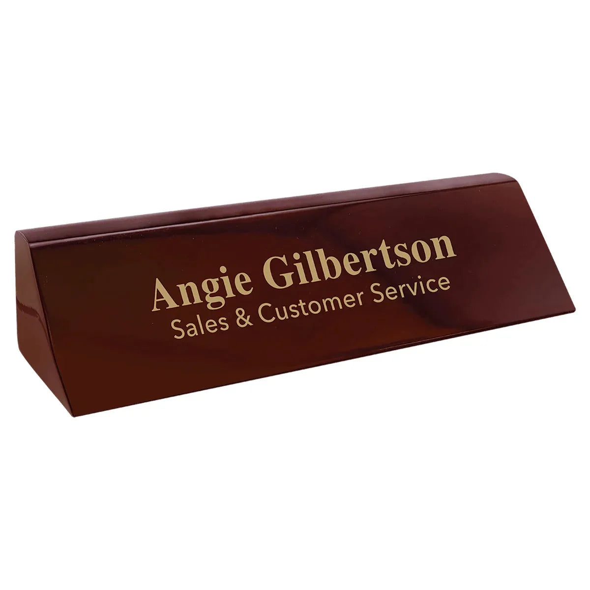 8 1/2" Rosewood Piano Finish Desk Wedge