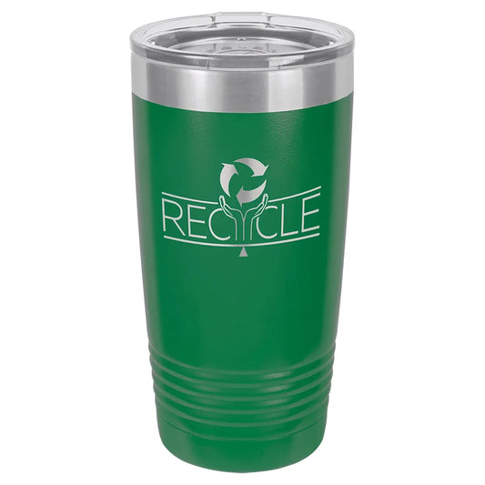 Green Polar Camel 20 oz. Ringneck Tumbler with Logo Lid