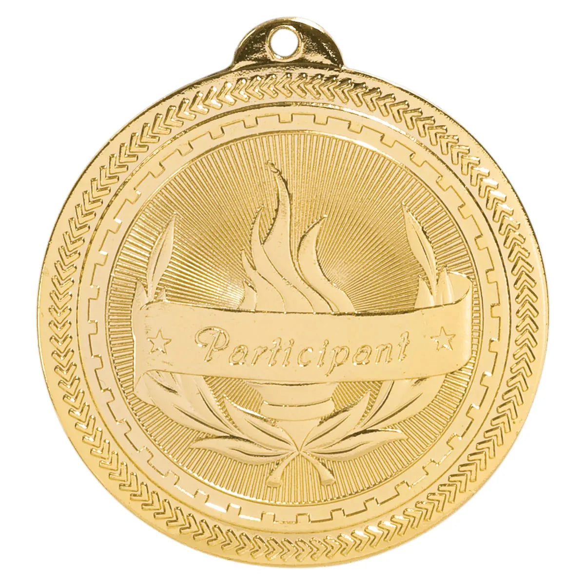 Bright Gold 2" Participant Laserable BriteLazer Medal