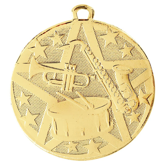 Gold 2" Superstar Band Medal