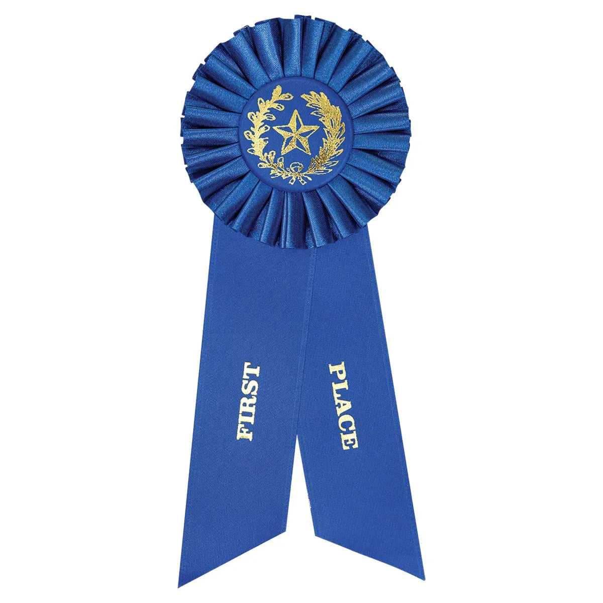 Blue 1st Place Rosette Ribbon