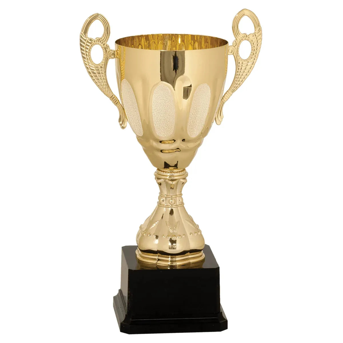 Gold 11" Completed Metal Cup Trophy on Plastic Base