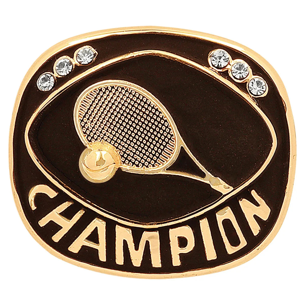 Gold Tennis Champion Ring Insert