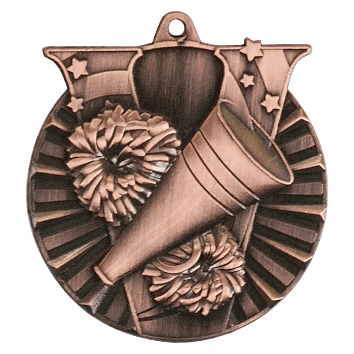 Antique Bronze 2" Cheer Victory Medal