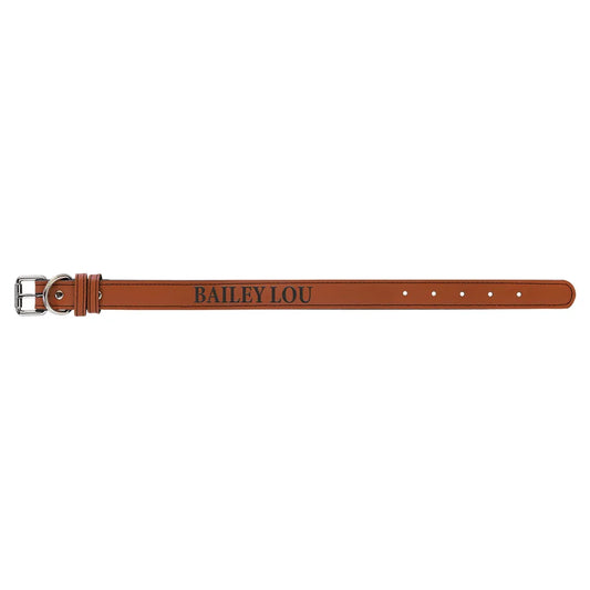 Rawhide Small 15" x 3/4" Laserable Leatherette Dog Collar