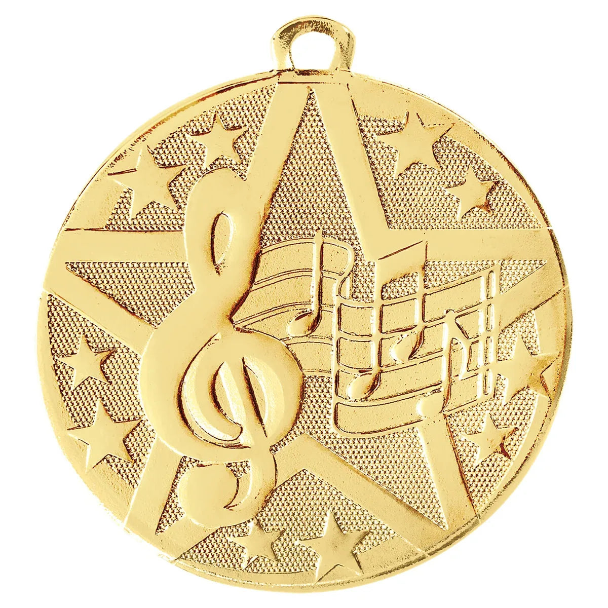 Gold 2" Superstar Music Medal