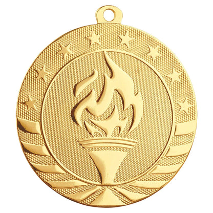 Starbrite 2 3/4" Medal — Custom Engraved & UV Printed | Gold, Silver & Bronze
