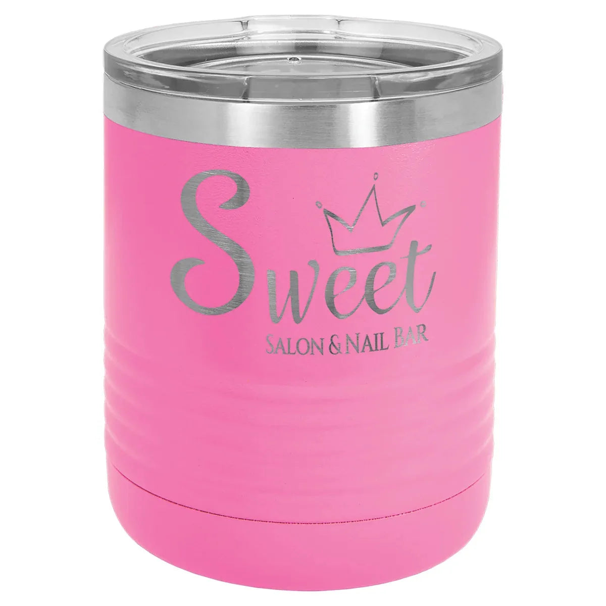 Pink Vacuum Insulated Ringneck Tumbler with Clear Polar Camel 10 oz. Lid