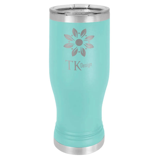 Teal Polar Camel 20 oz Pilsner with Clear Lid