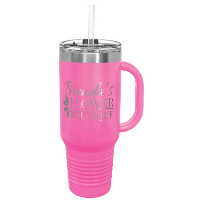 Pink Polar Camel 40 oz. Travel Mug with Snap Lid & Straw