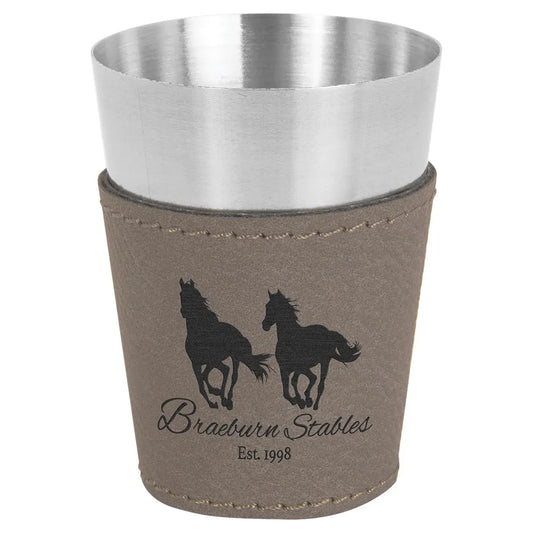 Gray Stainless Steel 2 oz. Shot Glass