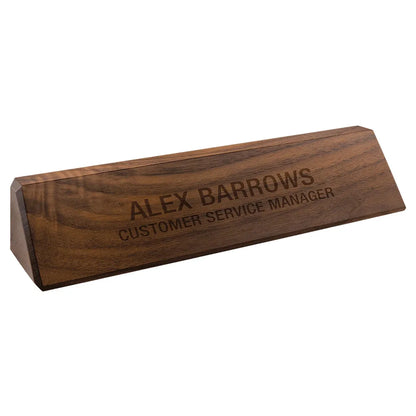 10 1/2" Genuine Walnut Desk Wedge